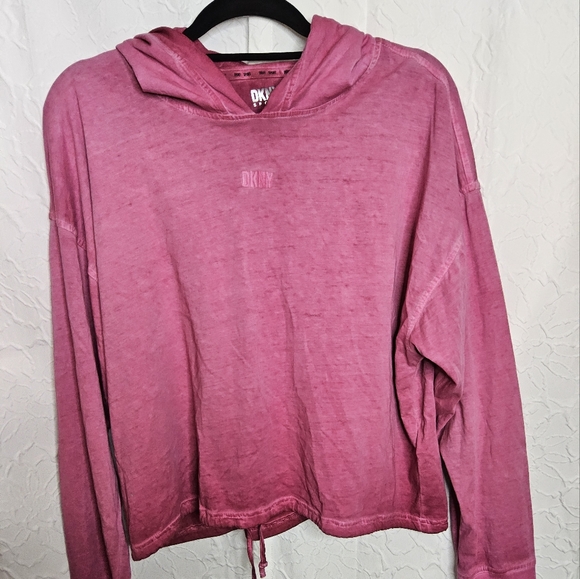 DKNY Sport Other - DKNY Sport Long Sleeve T-shirt Hoodie Pink Ombre  Size L